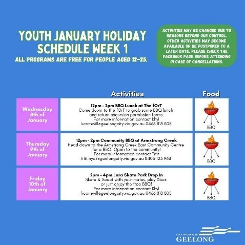 Youth Holiday Program 1